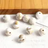 Cuentas Redondas Acrílicas de Dos Tonos Degradado de 8-14 mm con Agujero Recto, Cuentas Sueltas para Manualidades Hechas a Mano, Cadena para Teléfono, Accesorios de Pulsera