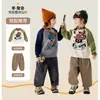[Combinando] Roupa Infantil Dudu Calças Infantis Calças de Moletom de Inverno para Meninos Calças Casuais de Lã de Inverno para Meninas