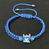 Pulseira Mais Vendida na Amazon Transfronteiriça para Crianças, com Stitch e Angel, Pulseira Tecida à Mão, Atacado Direto do Fabricante