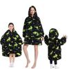 Manta Ropa de invierno Pijamas con capucha de dibujos animados Suéter cálido Manta de TV perezosa Suéter grueso de gran tamaño