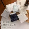 Calcinhas Femininas de Algodão Antibacteriano Frescas e Respiráveis com Entreperna Estendida, Design de Bolinhas Florais, Cintura Média, Calcinhas de Algodão Puro Estendidas para Mulheres
