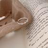 Anillo de encaje de plata esterlina Changheng S925 para mujer, nuevo anillo de amor abierto de nicho de alta calidad de Corea del Sur.