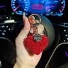 Estilo coreano Criativo Strass Amor Diamante Completo Coração Chaveiro Carro Chaveiro Pingente Bolsa Menina Pendurado Presente