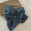 Retro Nicho Coreano Cuadrado Scrunchie de Mezclilla Liga para el Cabello Accesorio para el Cabello de Tela