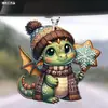 Transfronterizo Nuevo Adorable Dragón 2D Colgante para Coche Decoración de Mochila para Vacaciones Hogar Decoraciones Planas Llavero Colgante