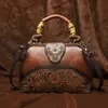 Bolsa Retro con Relieve para Mujer 2026, Bolso Estilo Chino Cheongsam, Bolso de Hombro, Bolso Cruzado, Gran Capacidad, Versátil para Mujeres