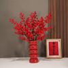 Flores Artificiais Fortune Fruit Flores Artificiais Decoração de Sala de Estar Decoração Decoração Decoração Decoração Decoração Ano Novo Balde de Azevinho Presente de Mudança