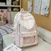 Nova Mochila Escolar Fofa Estilo Pastoral Preguiçoso 2026 para Mulheres, Estampa de Estrelas Estilo Japonês, Grande Capacidade, Mochila Estudantil Leve