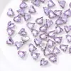 Corazón Torcido de Cuatro Puntas en Forma de Corazón de Cristal Accesorios para Joyería DIY Rhinestone de Garra Cosido a Mano Colgante Pasador para el Cabello