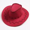 Sombrero vaquero occidental de gran alero, sombrero protector solar de verano para mujer, estilo europeo y americano, sombrero retro de playa para chica, sombrero para el sol y el viento.