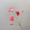 Flores de Amapola Artificiales de Alta Calidad, Amapola de Hielo, Flores Falsas, Flores de Seda al por Mayor, Amazon, Aliexpress, Pintura al Óleo, Transfronterizo