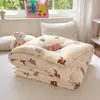 Colcha de punto de algodón y fibra de soja Clase A para uso en dormitorio individual, adecuada para primavera y otoño, invierno y verano, uso en todas las estaciones, venta al por mayor