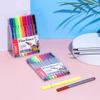 Bolígrafo de acuarela de 12 colores, bolsa de PVC, adecuado para bolígrafos de punta de aguja extremadamente fina de 0,4 mm, cabezal de nailon metálico, tipo de tinta, bolígrafo de firma, bolígrafo de gancho.