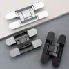 Bisagra Oculta de Aleación de Zinc Bisagra de Cruz Bisagra Invisible Bisagra Invisible Ajustable Tridimensional Bisagra Especial para Puertas Invisibles