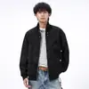 Marca Americana de Moda Transfronteriza Chaqueta Motociclista Desestructurada de Piel Sintética Ropa de Abrigo para Hombres y Mujeres Retro Holgada Versátil Chaqueta Casual para Pareja