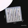 Molde de Silicona para Tallado de Uñas Nuevo Transfronterizo, Molde de Impresión para Árbol de Navidad, Campana, Hombre de Jengibre, Herramienta DIY para Uñas en Relieve