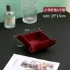 Caixa de Chaves para Entrada da Sala de Estar Organização de Detritos de Mesa Couro Escandinavo Armazenamento Cosméticos Batom Couro E18