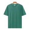 220g Solona Popular Color Sólido Manga Corta DIY Logo Personalizado Verano Textura Hielo Camiseta Camisa Publicitaria Ropa de Trabajo