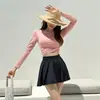 Biquíni Longo de Manga Longa com Fenda de Cintura Alta Estilo Ins Dongdaemun Coreia do Sul 2024 para Mulheres