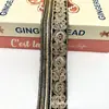 Renda Étnica Lantejoura Dourada Estilo Étnico Atacado Fita Renda Decoração para Roupas Femininas DIY Pretas Bordadas Código de Barras