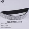 Cinturón ancho elástico de diamantes de imitación brillantes con incrustaciones de diamantes completos, cinturón elástico de moda de cristal para mujer que combina con todo
