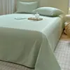 Juego de Sábana Individual de Color Sólido Lyocell Tencel de Verano Clase A, Estilo Nuevo, Juego de Ropa de Cama Refrigerante de Seda de Hielo con Funda de Almohada, Juego de Tres Piezas