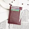 Aliexpress Anti-Robo Rfid Piel Genuina Retro Portatarjetas Licencia de Conducir para Hombre Billetera Pequeña para Monedas Portatarjetas de Crédito Portatarjetas para Mujer