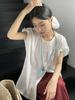 Camiseta EVERTRUE 2024 para Mujer Verano Nueva Coreana Suelta Tencel Manga Feifei Algodón Top 63708