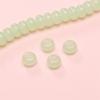Cuentas de ábaco de jade de imitación de vidrio de 8 x 5 mm con agujero recto, cuentas dispersas hechas a mano, accesorios de joyería para pulseras de cuentas.