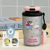 Nueva taza térmica y conservadora de frío, serie de pintura al óleo, un regalo para niños pequeños, portátil para uso en exteriores, taza de café moderna para estudiantes