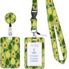 Estampado de leopardo rosa girasol botón de fácil extracción mariposa de dibujos animados aguacate aguacate con estampado cordón para teléfono móvil juego de tarjetas