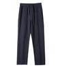 Pantalones de Chándal de Pierna Ancha de Algodón de 320 g Estilo Primavera y Otoño para Hombre Color Sólido Holgados Casuales Pierna Recta Dobladillo Plano Largos