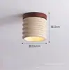Lámpara de techo para dormitorio a prueba de viento color nogal diseño retro luz para barra de bar sensación de alta gama nueva protección ocular lámpara de techo para sala de estar hierro