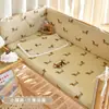 Recién Nacido Bebé Gasa de Algodón Puro Contorno de Cama Bebé Calmante Frijol Terciopelo Amortiguador Anticolisión Bolsa Suave Empalme Tela de Valla de Cama