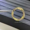 Versión de Gama Alta del Anillo Mobius Completo de Diamantes Gejia Anillo de Pareja Oro Rosa Lujo Accesible Moda Nicho Diseño de Anillo para Mujeres