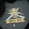Flor de Muñeca para Dama de Honor Flor de Mano para Grupo Hermana de la Novia Estilo Bosque Boda Coreana Pulsera de Boda Padres Novio Padrinos Ramillete