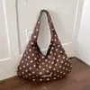 Bolso Casual Grande de Mujer Nuevo Otoño 2026, Bolso de Hombro Ligero para Viajes Diarios, Bolso Tote Tipo Cubo de Lunares