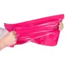 Bolsas de mensajería impermeables rojas, bolsas de embalaje logístico hechas a medida, bolsas de plástico grueso de colores para embalaje al por mayor