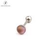 Piercing para Lengua Color Caramelo con Textura Escarchada Acero Titanio Anillo para Lengua Piercing para Lengua de Chica Sexy Joyería para Piercing Venta al Mayoreo en Amazon
