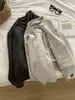 Cárdigan Grueso de Punto Cerrado para Mujer, Elegante Versátil para el Trabajo Perezoso con Caída, Cuello Redondo, Cierre de Cremallera, Chaqueta Suéter Primavera Otoño