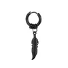 Pendientes de acero inoxidable directo de fábrica estilo japonés y coreano clip para oreja sin perforación moda hombres y mujeres mismo estilo anillo de hoja joyería para oreja