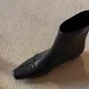 Botines Elásticos Ajustados de Tacón Grueso para Mujer 2026 Nuevo Otoño con Aumento Oculto de Altura, Punta Cuadrada Versátil, Cierre Trasero, Elegantes Botines Cortos