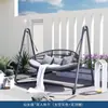 Cadeira de Balanço Elétrica para Pátio de Villa ao Ar Livre Balanço de Cadeira Suspensa Dupla de Rattan à Prova de Chuva ao Ar Livre com Toldo Protetor Solar Balanço