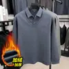 Comércio Exterior Transfronteiriço Suéter Falso de Duas Peças Masculino Inverno Novo Estilo Aveludado Espesso Quente Para Homens de Meia-idade Roupas de Tricô Masculino
