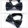 Moda masculina casual pajarita coreana formal de negocios pajarita plana negra rojo vino poliéster seda pajarita en stock