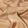 Tela de imitación de acetato sedosa de doble cara con tonos amarillos, suave y gruesa, resistente a las arrugas, adecuada para vestidos cheongsam y vestidos de gala.