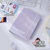 Livro de Cartões de Espuma com Grade de Quatro Palácios em Inglês Simples Grande Capacidade Pequeno Fresco Cor Sólida Armazenamento de Cartões Photoclone