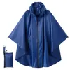 Poncho Impermeable Estilo Japonés y Coreano para Hombres y Mujeres, Moda para Exteriores, Ciclismo, Senderismo, Poncho de Lluvia de Lunares, Poncho Impermeable Ligero con Cremallera Estampado
