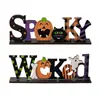 Nuevas Decoraciones de Halloween Transfronterizas, Adornos de Letras de Madera del Festival de los Fantasmas, Exhibición de Mesa de Halloween