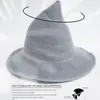 Sombrero de Bruja de Punta Explosivo Transfronterizo para Mujer Personalidad Sencilla Sombrero Mágico Para Juegos de Rol Fiesta de Todos los Santos